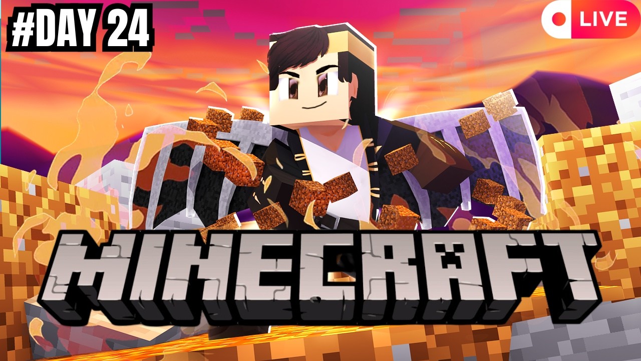 🔴WE R BACK DAY 24 OF MINECRAFT SURVIVAL SERIES..!!|ROAD TO 280 SUBS|#feed #minecraft #livestreamer