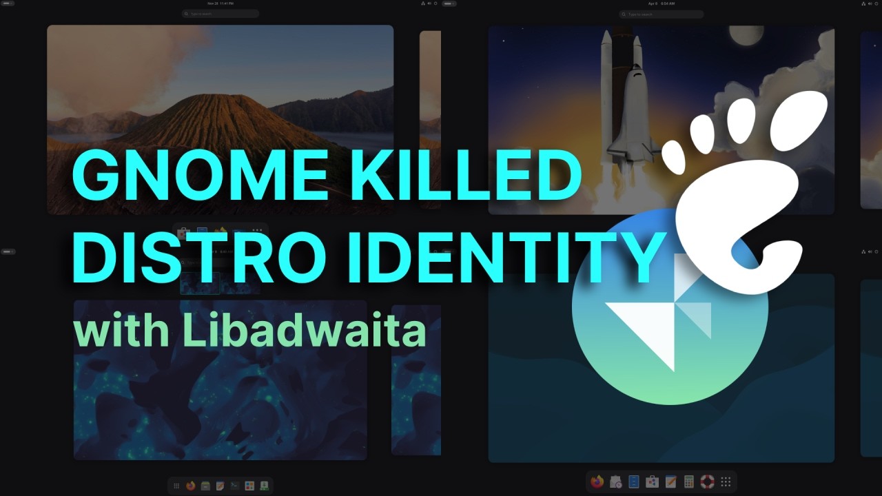 GNOME KILLED Distro Branding with Libadwaita.