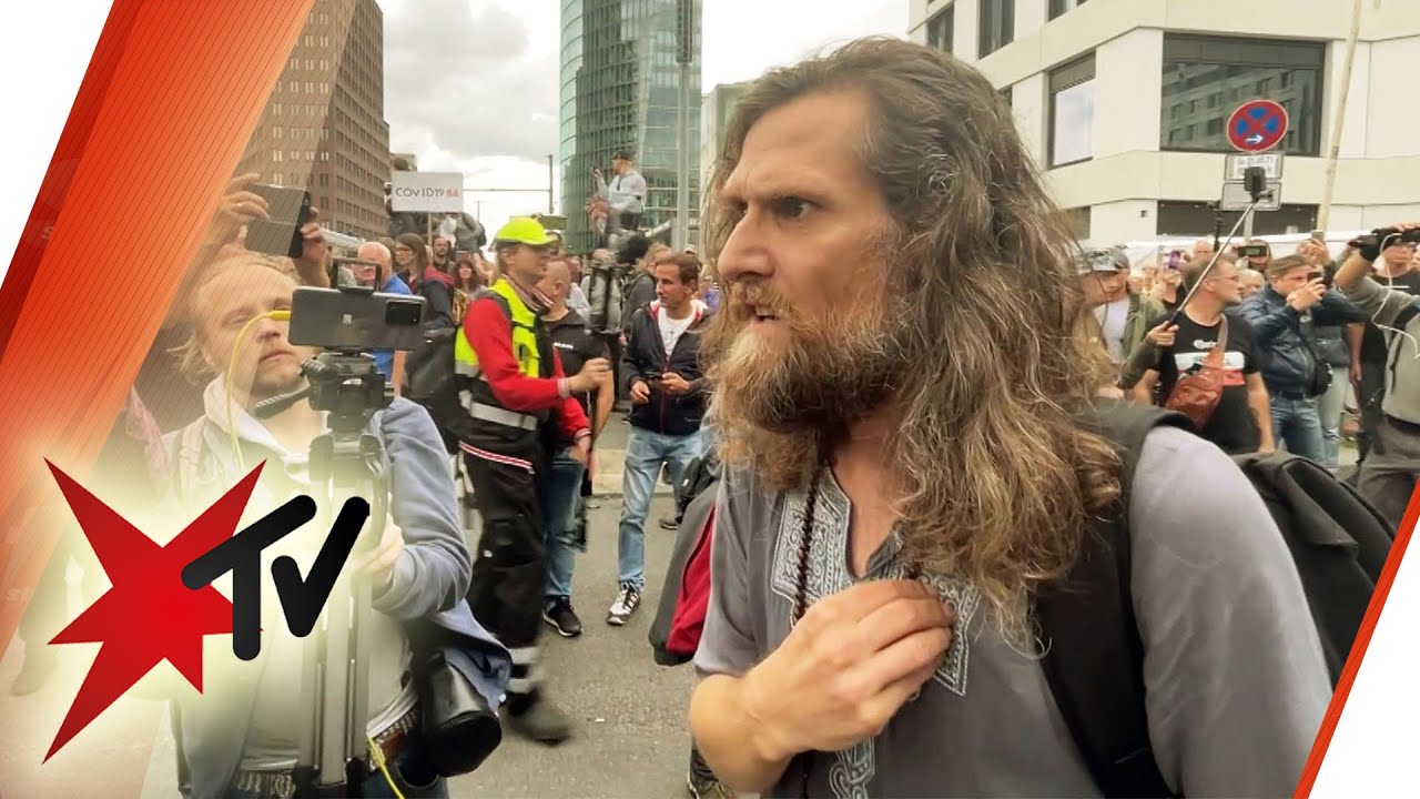 Querdenker-Demo: &bdquo;Ich lass mir keine Br&uuml;he injizieren!