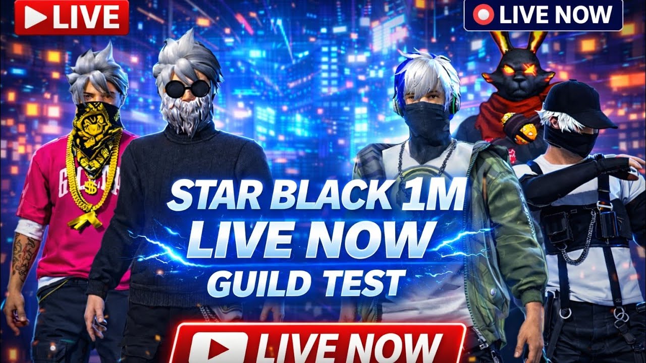 LIVE NOW 🔴 STAR BLACK 1M GUILD TEST | FULL ACTION GAMEPLAY ⚡