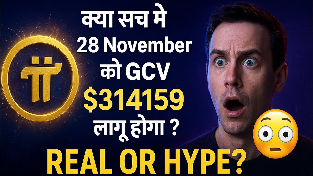 Pi Network GCV Update &mdash; क्या 28 November इतिहास बदल देगा?|pi network new update|will pi coin be 