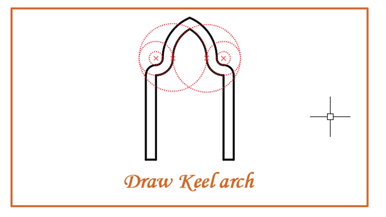 Draw Keel Arch by autocad