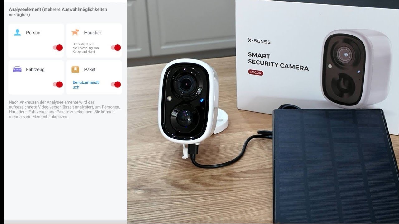 X-Sense (SSC0A) Überwachungskamera im Test - Mit KI-Erkennung!