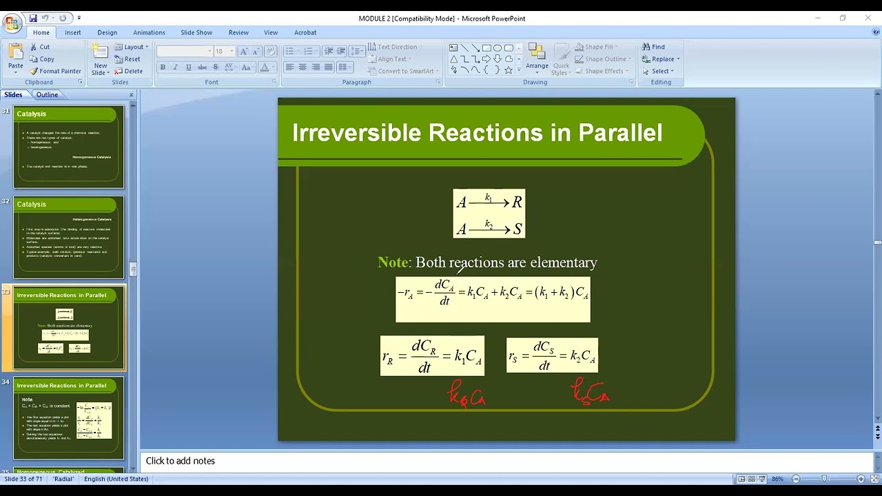 Chemical Reaction Engineering Review (Part 2)