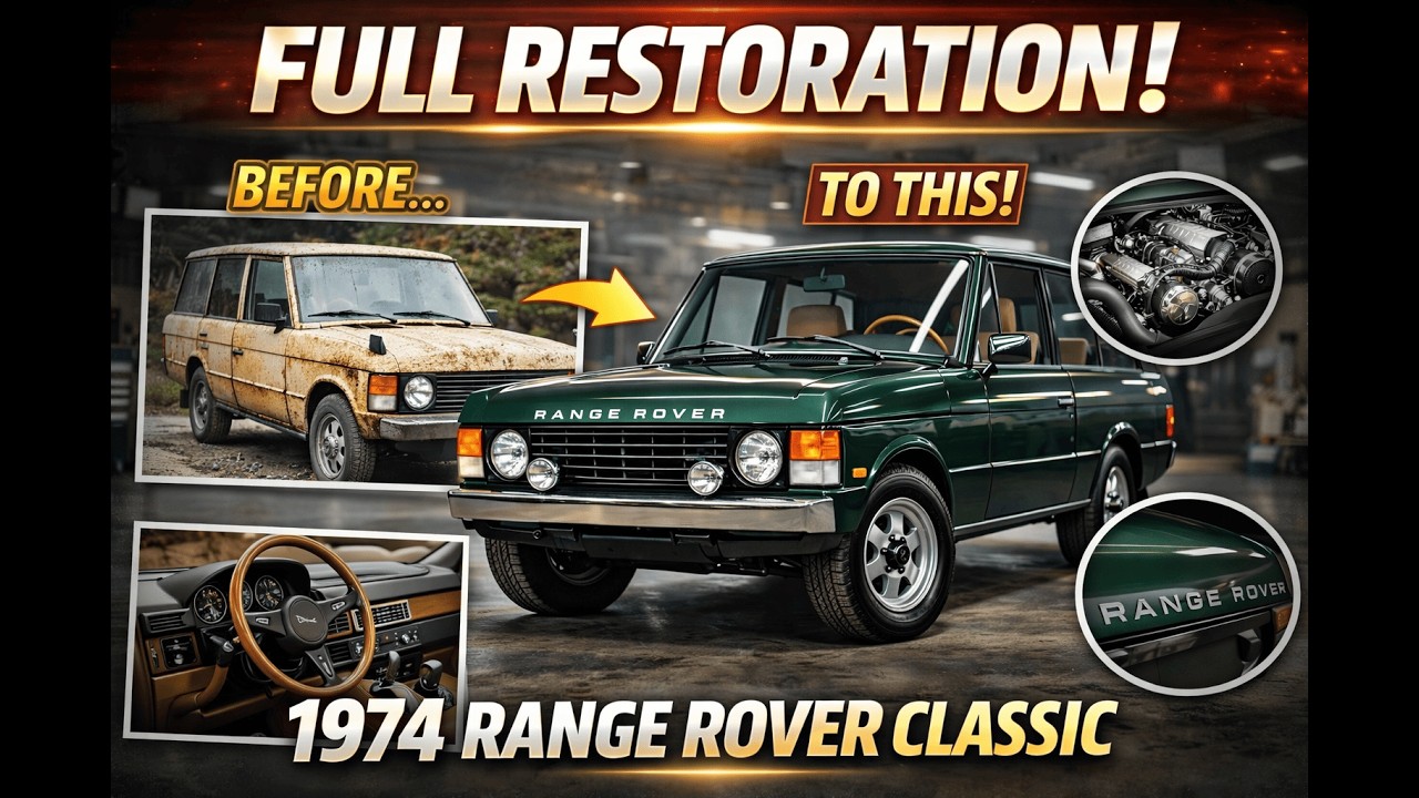 This Abandoned Range Rover Classic 1974 Was Left to Die — Full Restoration