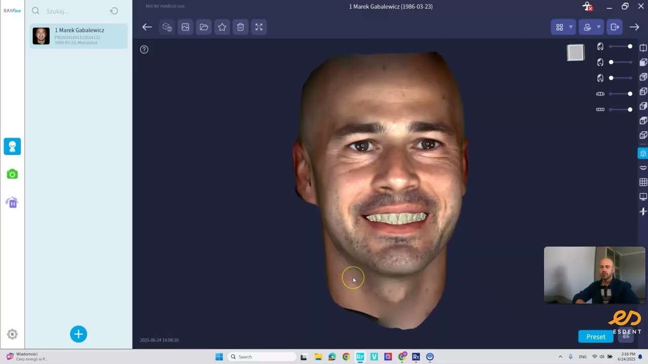 Eksport danych z RAYFace do programów CAD