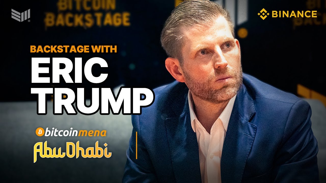 Eric Trump Backstage at Bitcoin MENA 2024