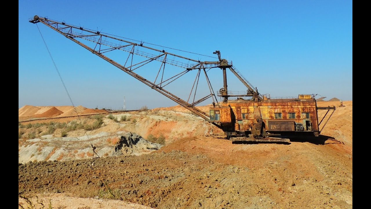 Walking excavator. Шагающий экскаватор  ЭШ 10-60 изнутри.