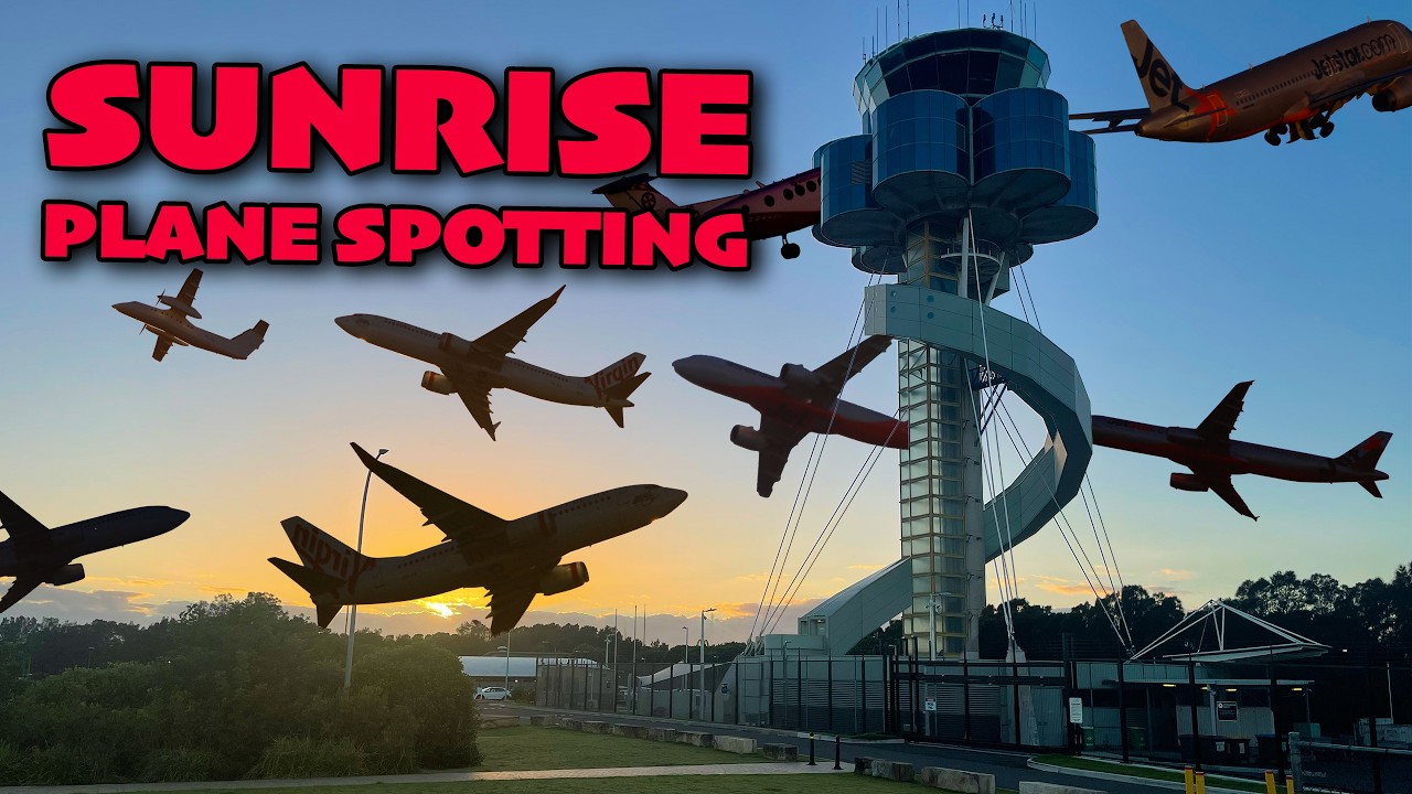 [4K] ✈️ SUNRISE Plane Spotting at SYDNEY AIRPORT 🇦🇺