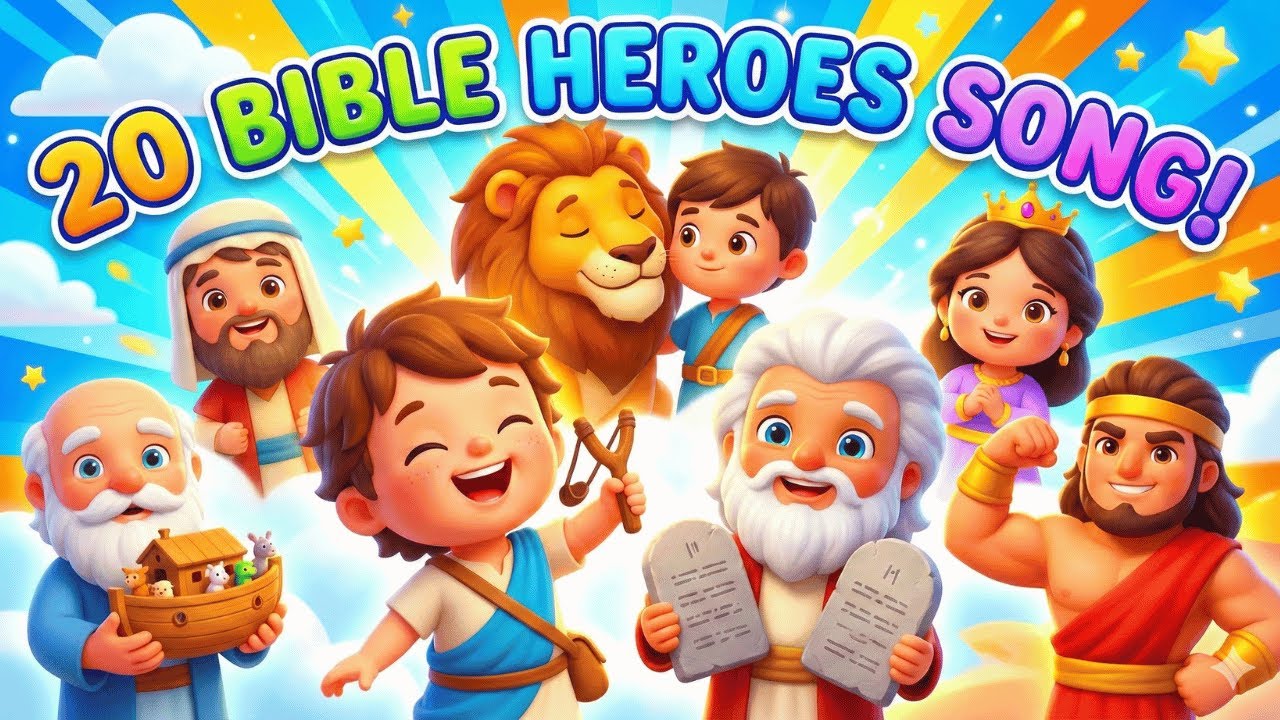 Top 20 Bible Characters Song! Learn About Noah, Moses, David & More | Kids Worship