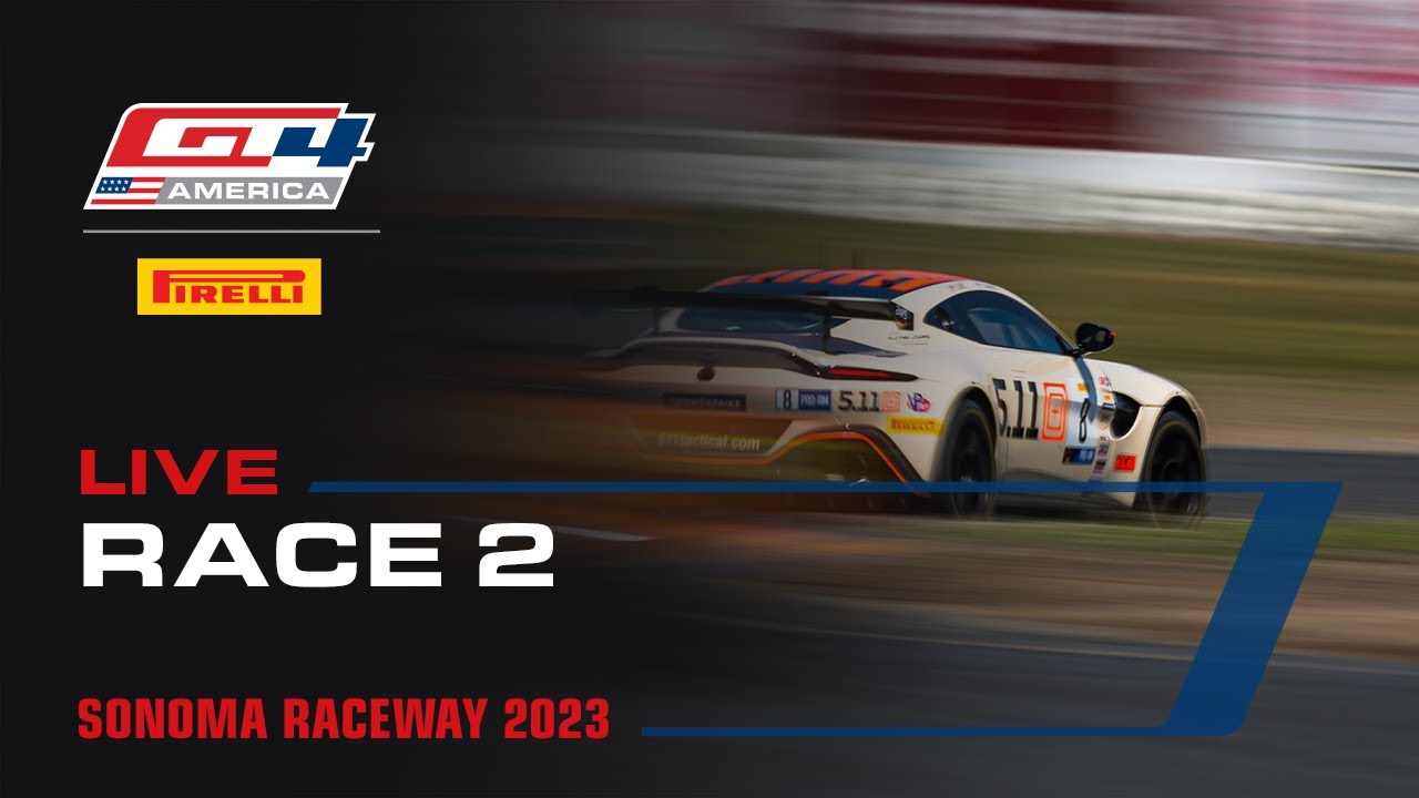 LIVE | Race 2 | Pirelli GT4 America @ Sonoma 2023