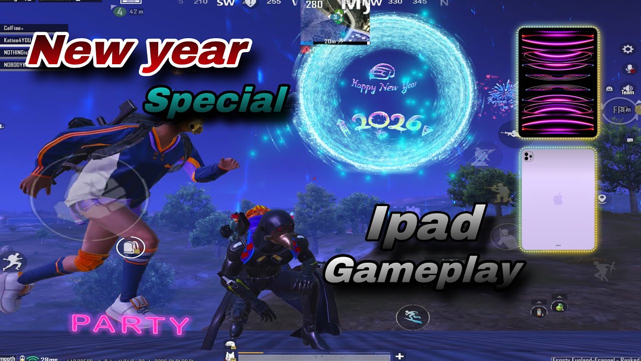 I Pad pro m2 chip|new year special gameplay🔥 /Battle ground mobile india/1hp clutch #bgmi #viral