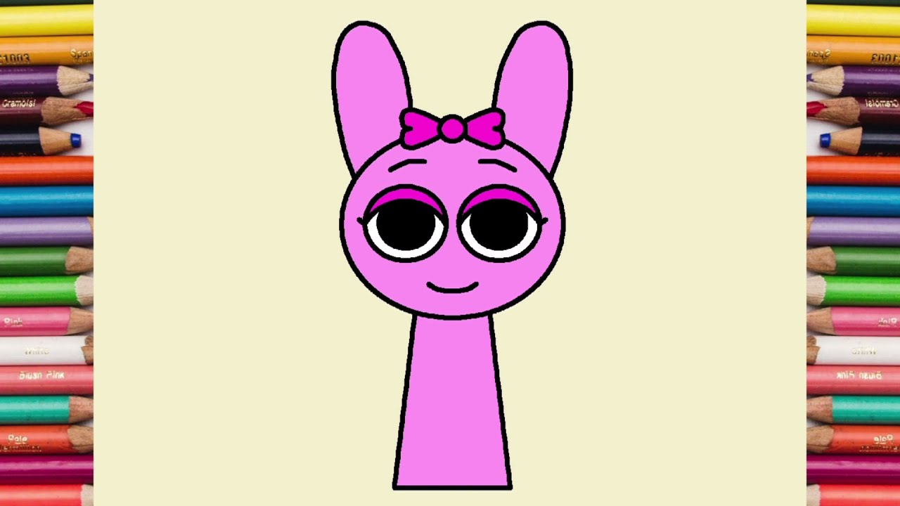 Pinki | How To Draw Pinki from Incredibox Sprunki | Draw and Color Pinki | Draw Pinki | Incredibox