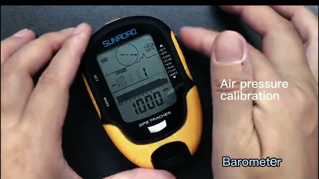 barometer thermometer and hygrometer introduction of Sunroad GPS altimeter