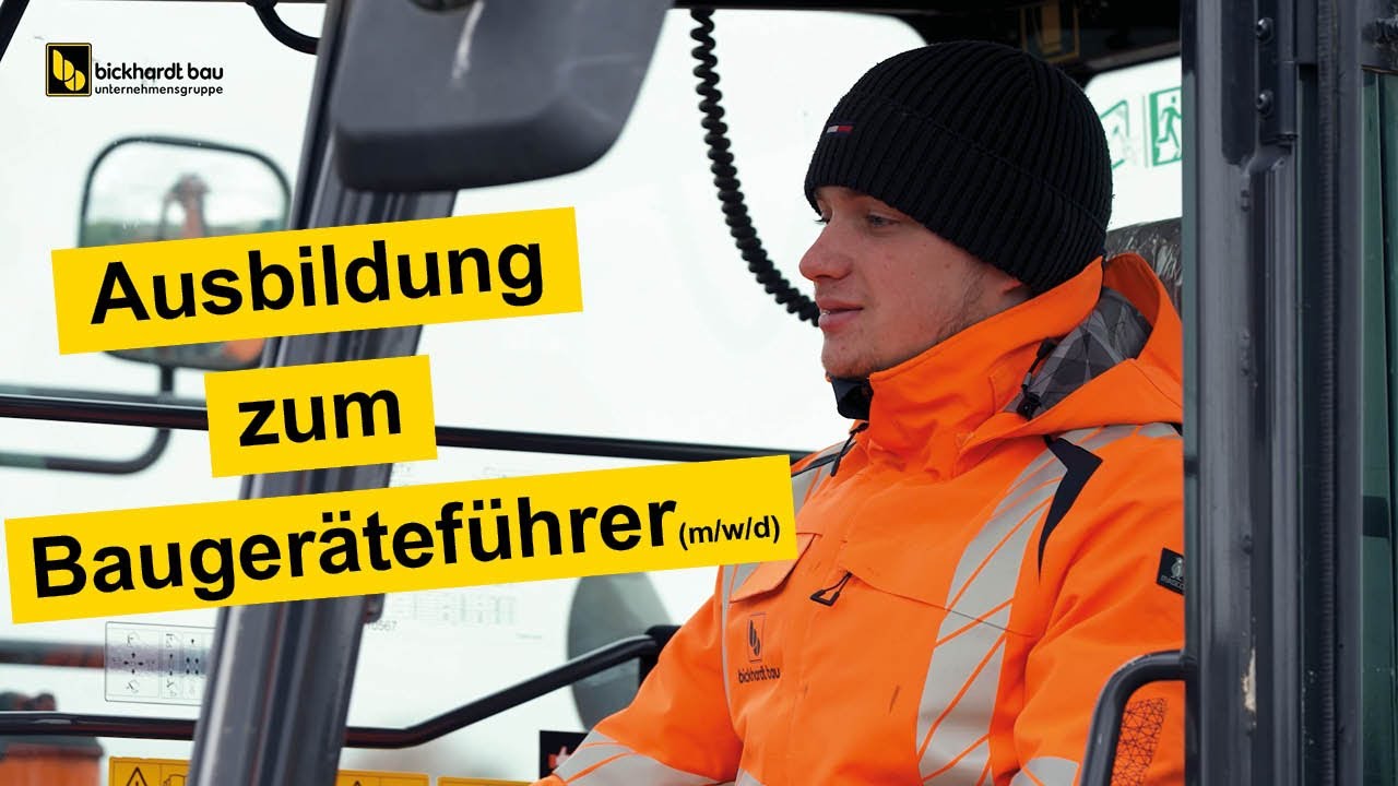 Ausbildung zum Bauger&auml;tef&uuml;hrer (m/w/d) bei Bickhardt Bau