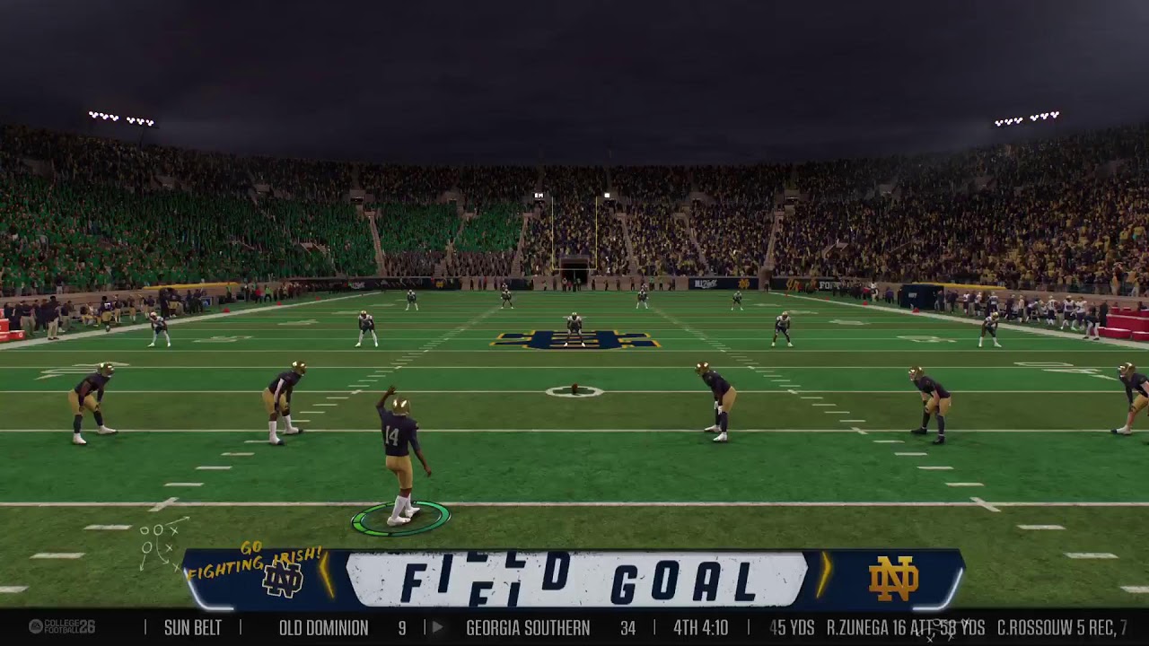 BBCFL S9 Wk 9 Notre Dame v Navy