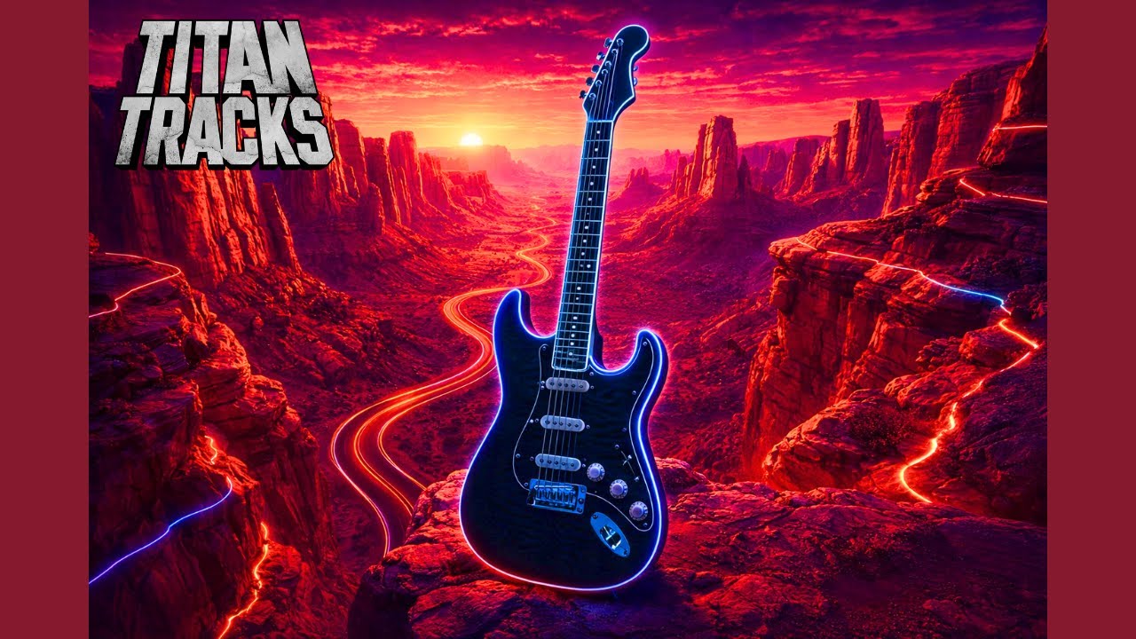 Rising Light Hard Rock Backing Track in E - 110 BPM