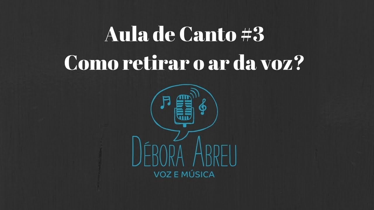 Como retirar o AR da voz? Aula de Canto #3
