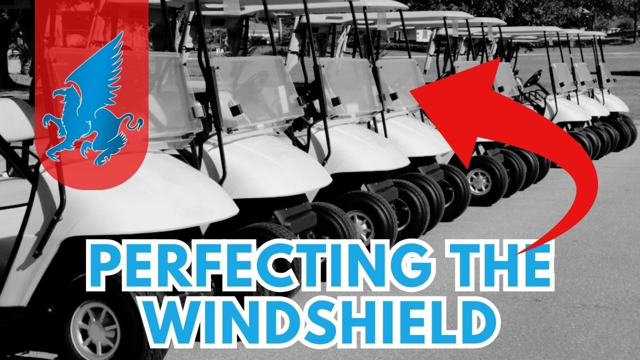 Acrylic Windshield Scratch Removal + Wet Sanding  🧽  Golf Cart Detailing