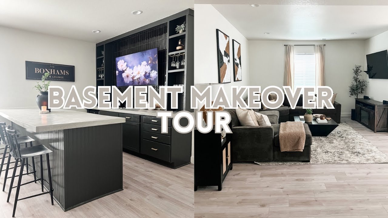 *MAJOR* BASEMENT MAKEOVER REVEAL & TOUR 2023 | Modern decor ideas for your basement