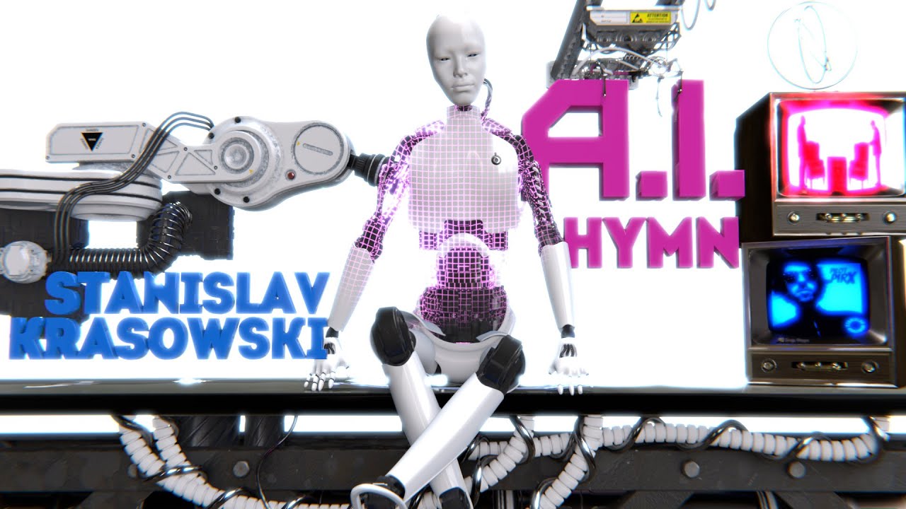 A.I. Hymn &ndash; Stanislav Krasowski official music video with AI Vocal design
