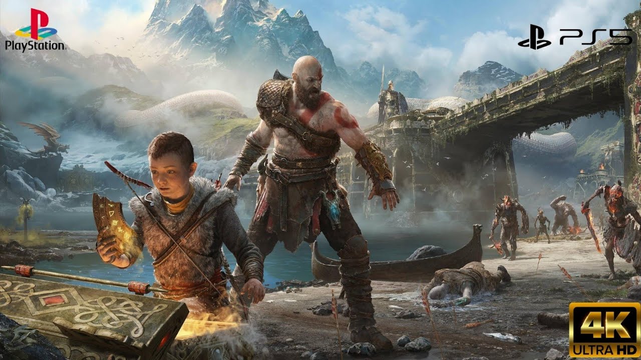 God of War 4 Part 2 – First Real Battles | NO COMMENTARY | PS5 4K