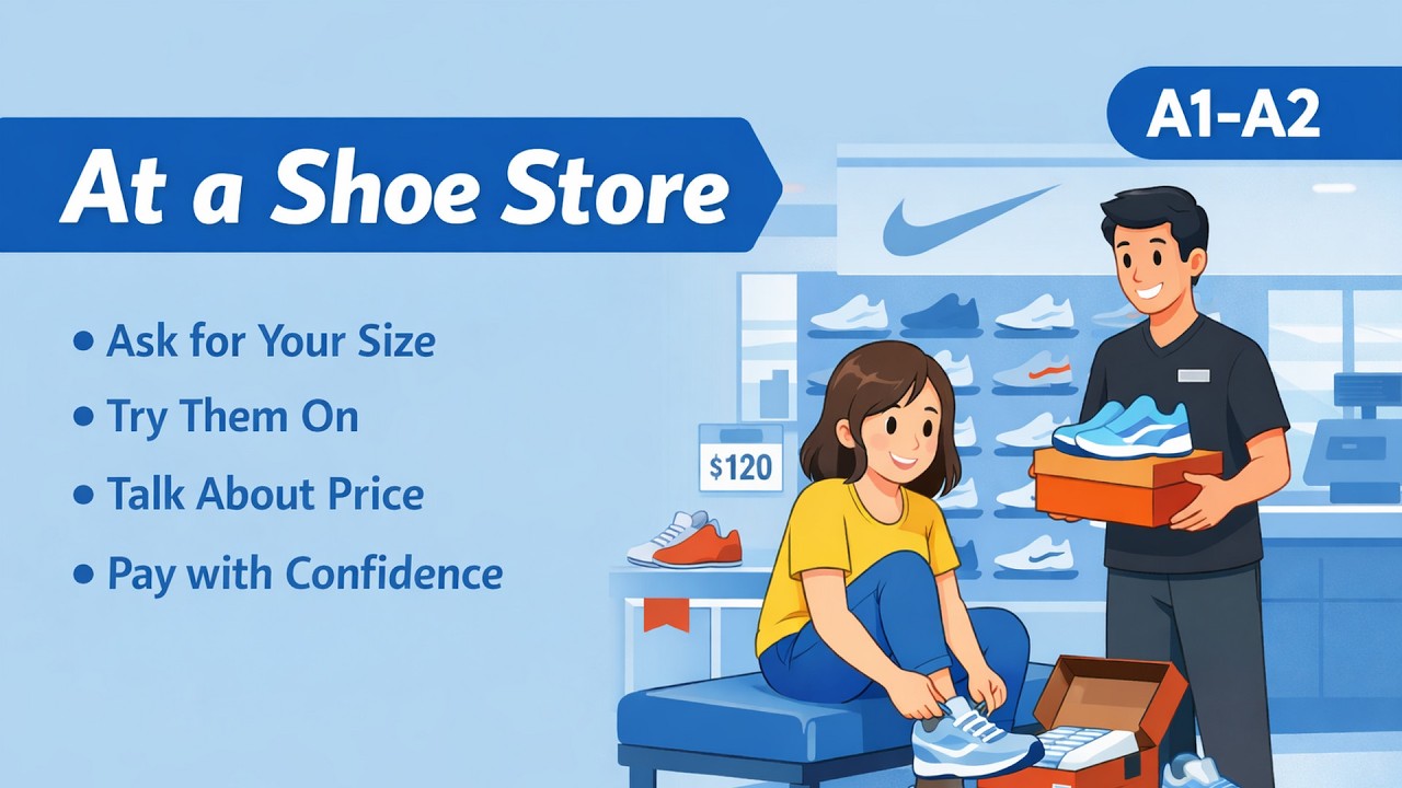 Learn English Fast: Shoe Shopping Vocabulary for Beginners!