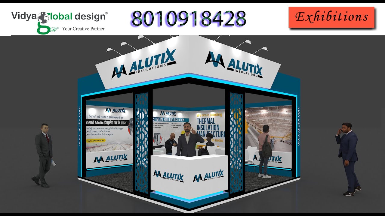 Ultimate 5x5 MTR Two Side Open Stall Design #designer #stalldesign #exhibition #graphic #interior