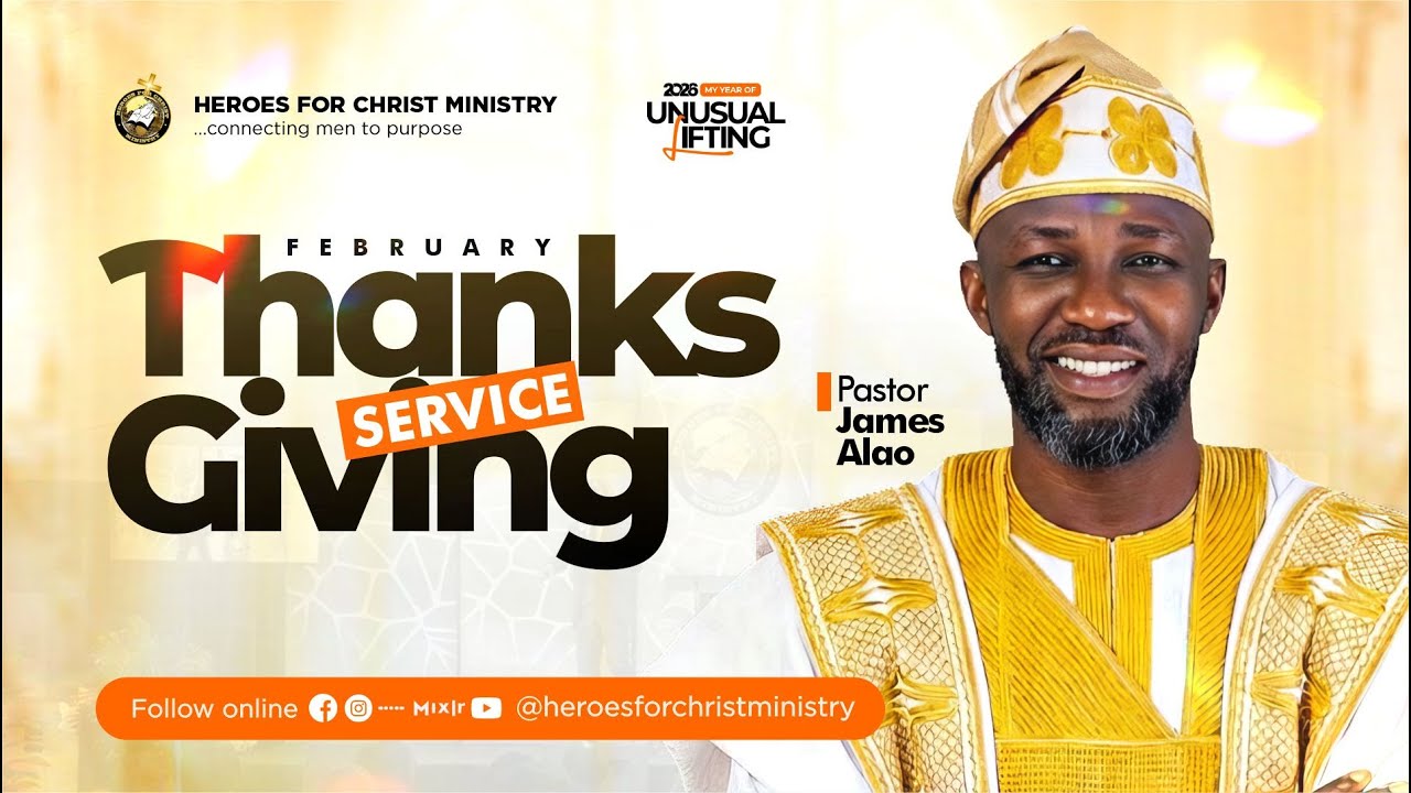 THANKSGIVING SERVICE | SUNDAY FEBRUARY 1ST 2026