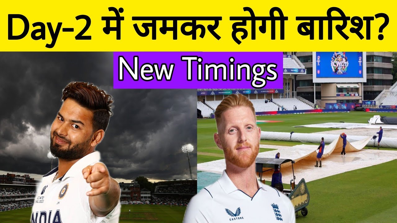 IND vs ENG Day 2 Weather Report from Edgbaston, Birmingham | Rishabh Pant | India vs England