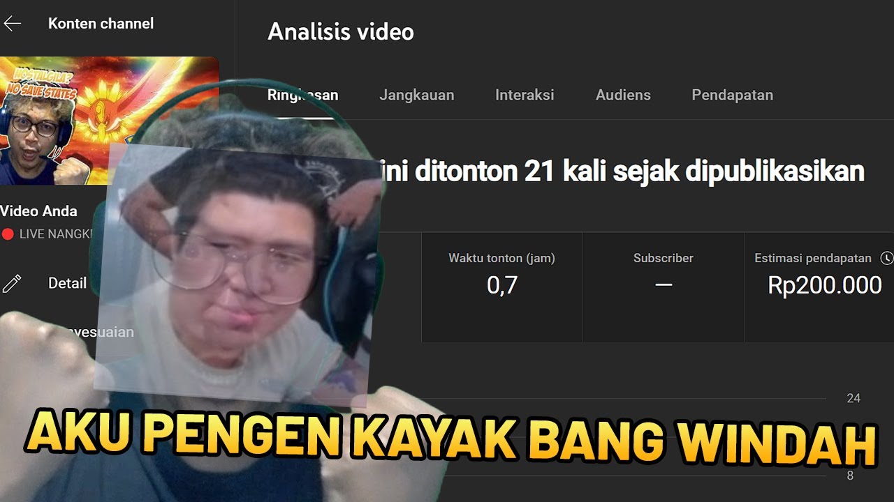 Penghasilan Livestreamer Youtube Gaming Pemula Terbaru 2024