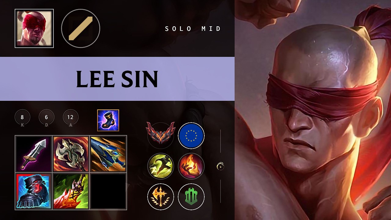 Lee Sin Mid vs Sion - EUW Grandmaster Patch 26.08