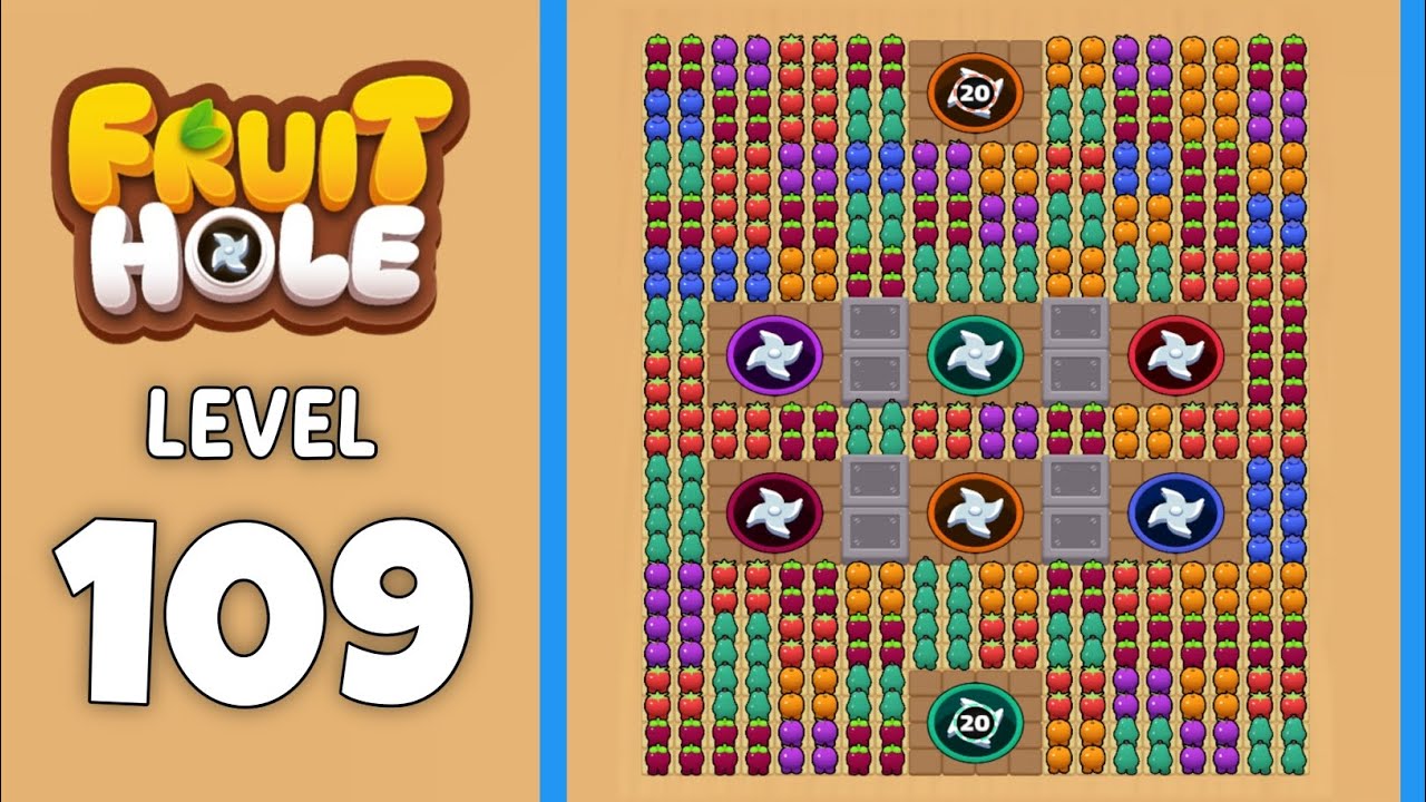 Fruit Hole level 109 solution