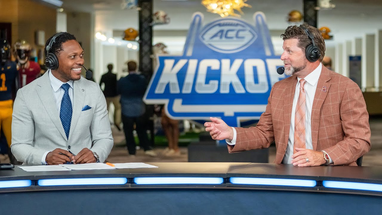 Brent Pry joins the ACC Network set at 2025 ACC Kickoff