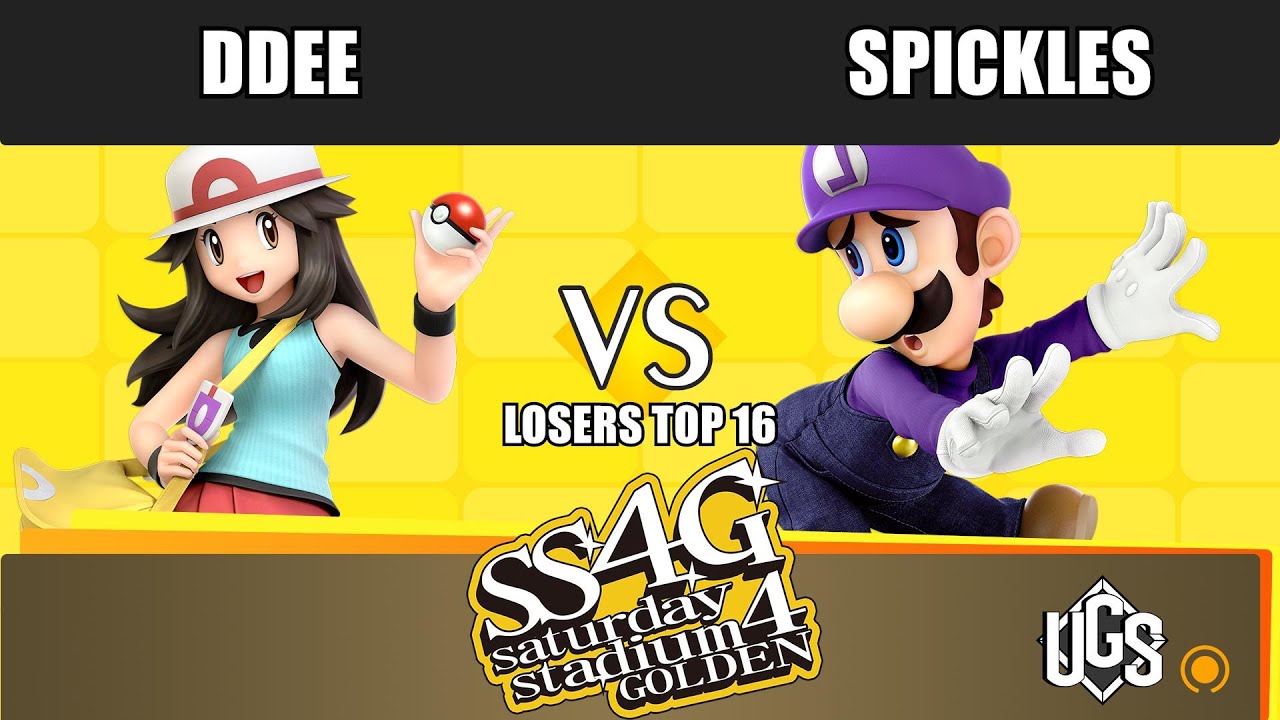 Saturday Stadium 4 Golden - Losers Top 16 - DDee(Pokemon Trainer) Vs. Spickles(Luigi)