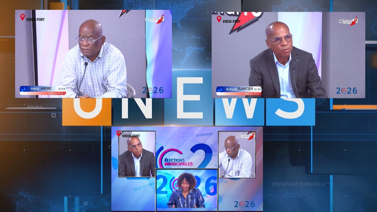 Onews Guadeloupe. LE PLATEAU DE L'ÉLECTION MUNICIPALE DE Vieux Fort Débat canal 10