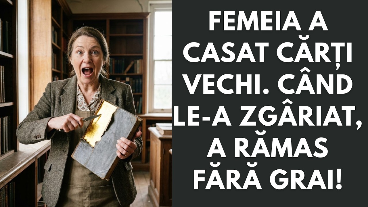 Femeia a casat cărți vechi. Când le-a zgâriat, a rămas fără grai!