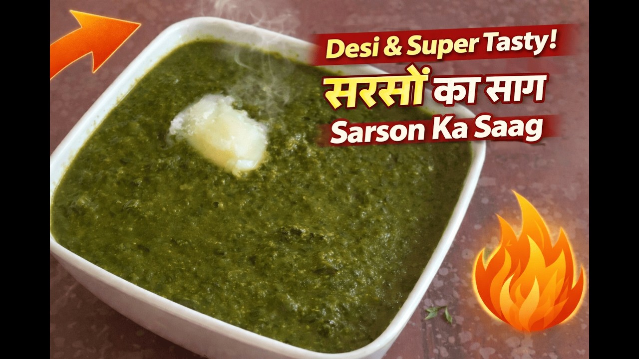 Pure Traditional Sarson Ka Saag | Makhan Wala Desi Swad | Ghar Jaisa Tareeka
