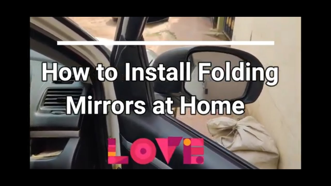 How to Auto Install Folding Mirrors  in Maruti Swift in Hindi