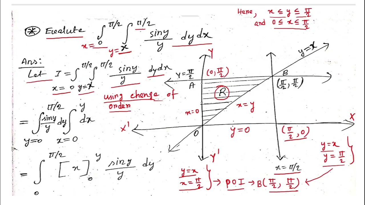 Double Integrals Using Change of Order | Multivariable Calculus Problem Solving