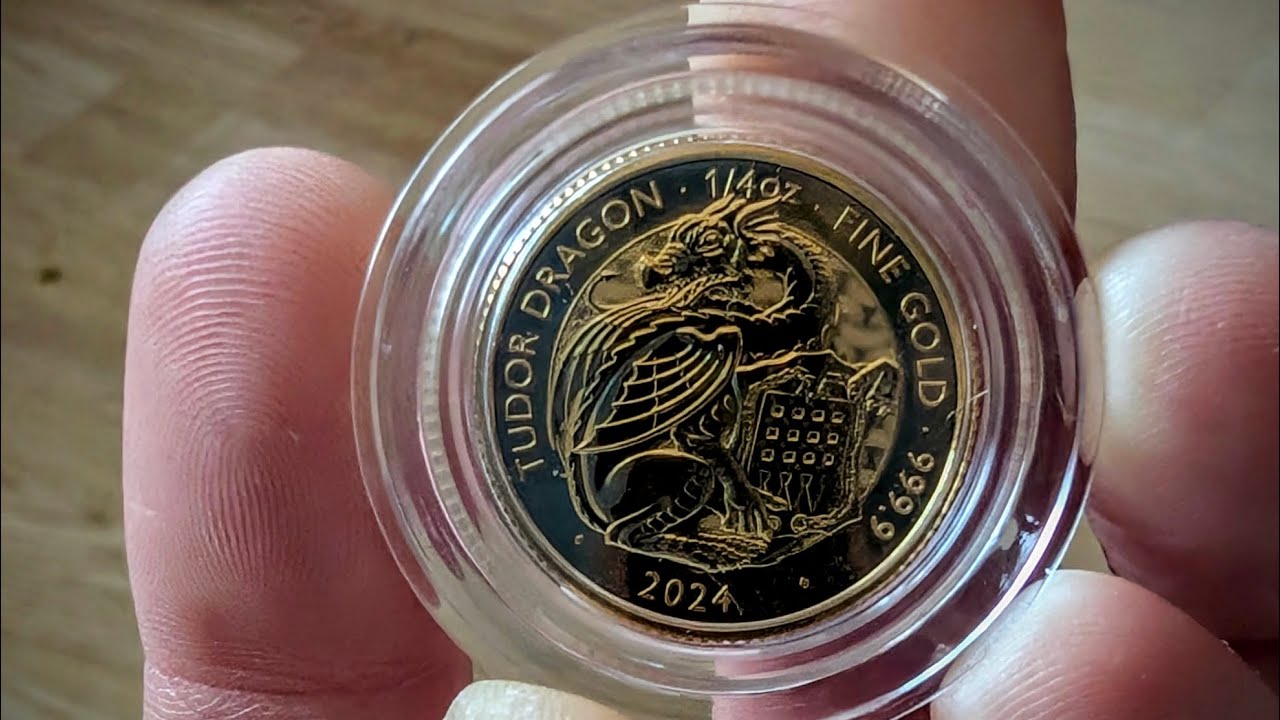 Tudor Beasts 2024 Dragon Gold 1/4oz coin