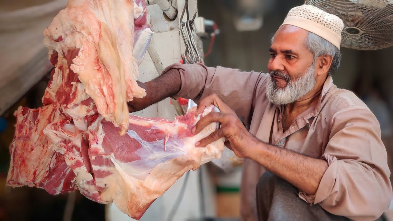 Amazing meat 😋Amazing butcher 100% pure quality meat 🥩🥩 #meatlovers #subscribetomychannel