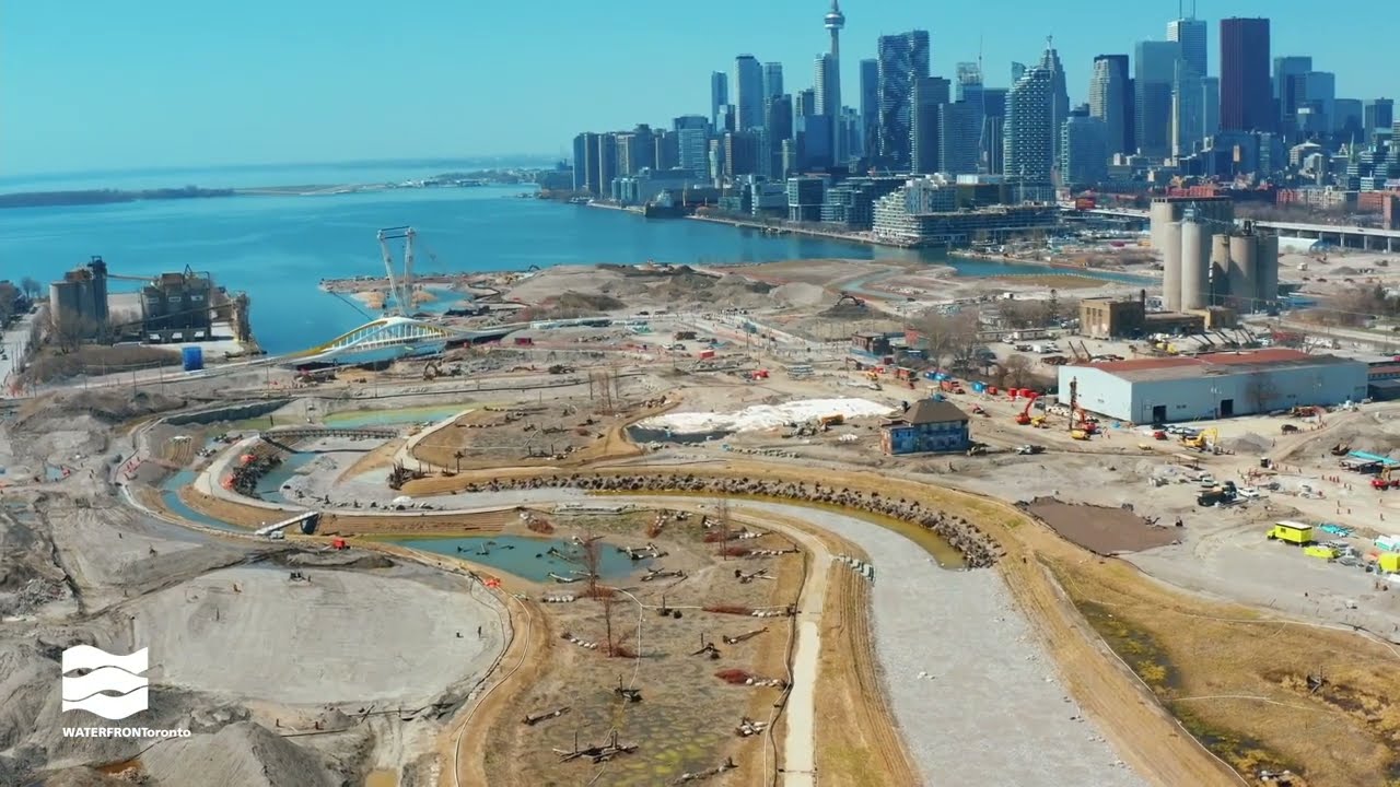 Construction Progress in the Port Lands – April 2023