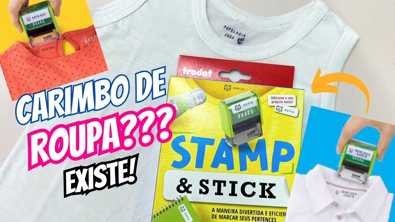 CARIMBO DE ROUPA FUNCIONA??? | testando Stap & Stick Trodat😱