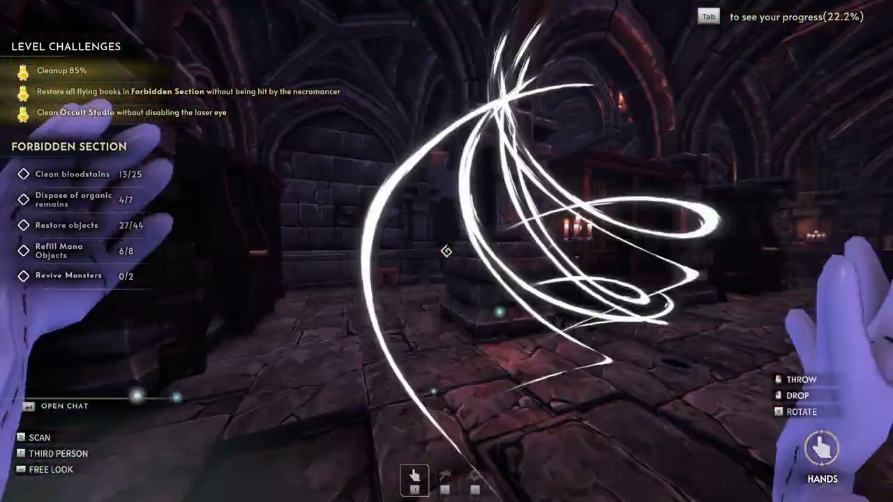 Goblin Cleanup The Library 100% Clean in 11:21