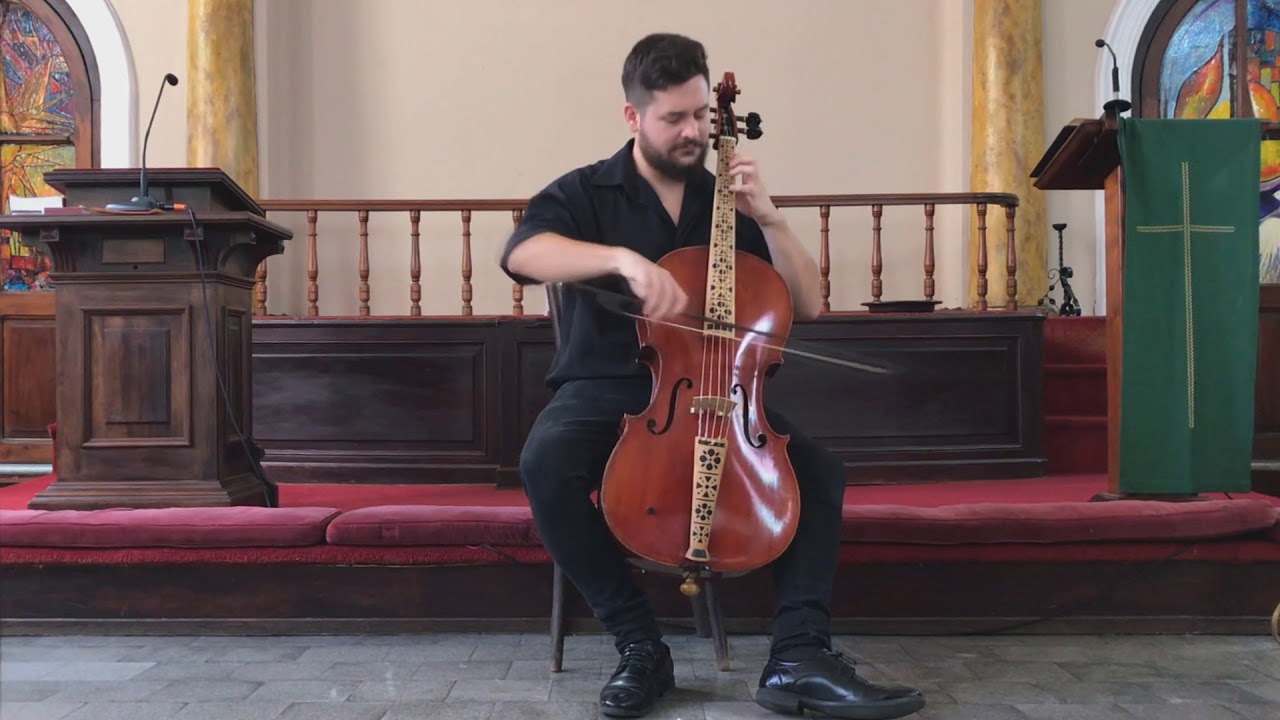 JS Bach : Suite No.6 - Gavotte - Hermann Schreiner - Cello Piccolo