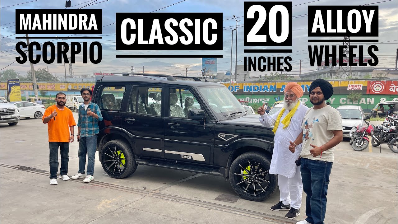 Mahindra Scorpio Classic Getting 20 Inches Alloy Wheels Installed | Best Alloy Wheels In Ludhiana