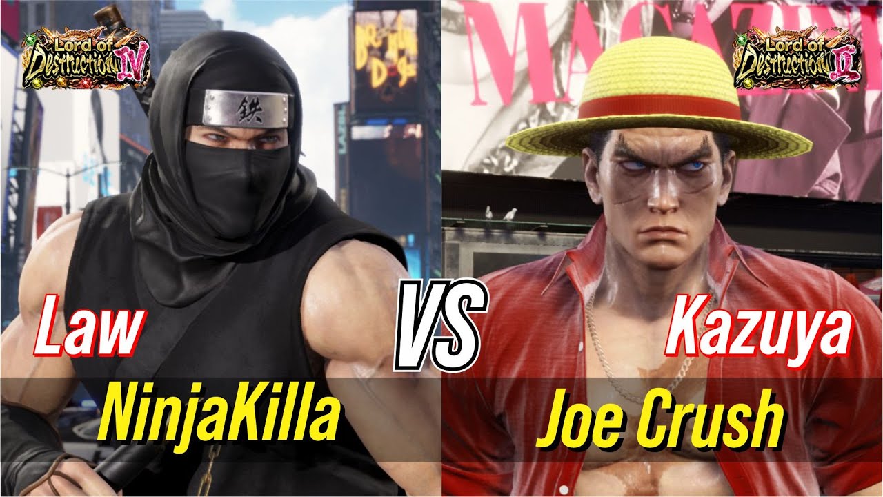 NinjaKilla (Law) против Joe Crush (Kazuya) | Повторы матчей Tekken 8