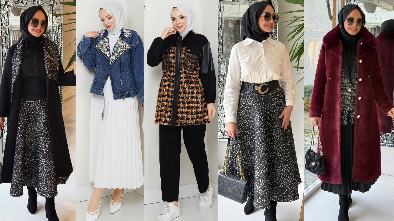 ملابس العيد 2026 🔝 موضة شتاء 2026 / حجابات تركية للمحجبات 🔝hijab femme 2026