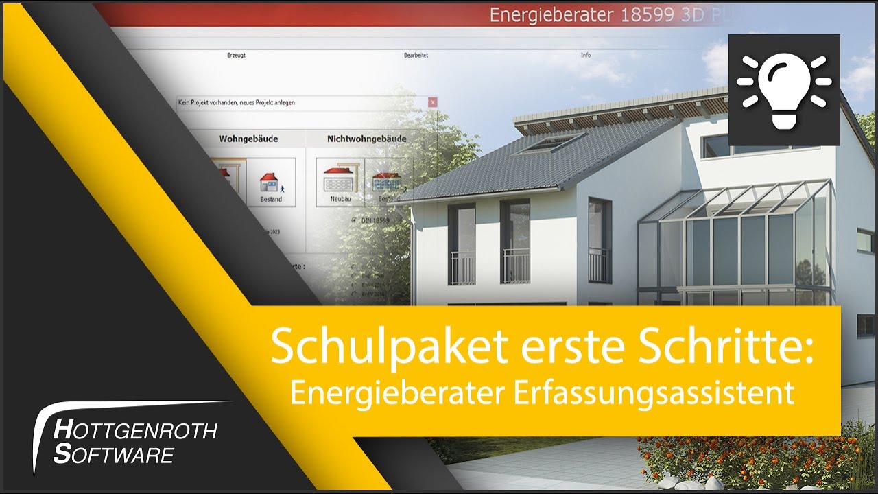 Schulpaket erste Schritte - Energieberater Erfassungsassistent